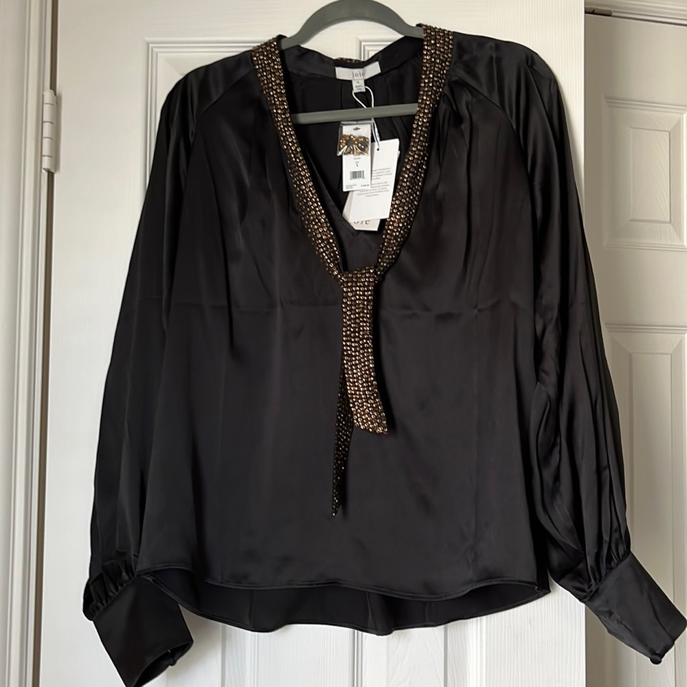 Joie black long sleeve top